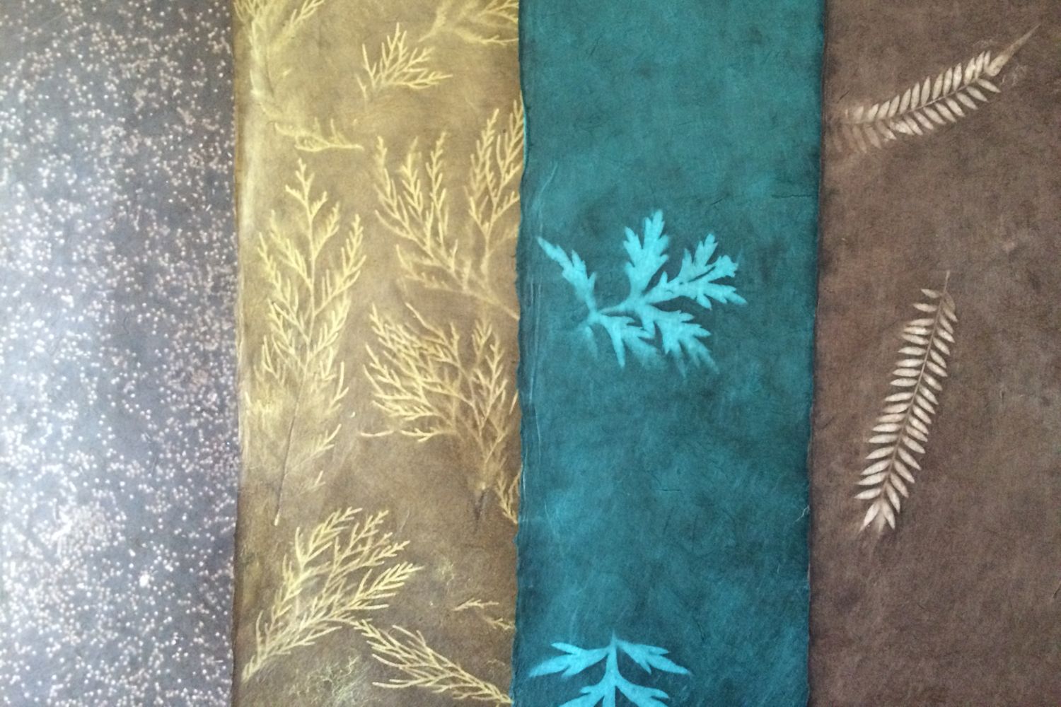 Fair Trade Botanical Fern, Leaf and Frond Gift Wrap - Sample Sheets