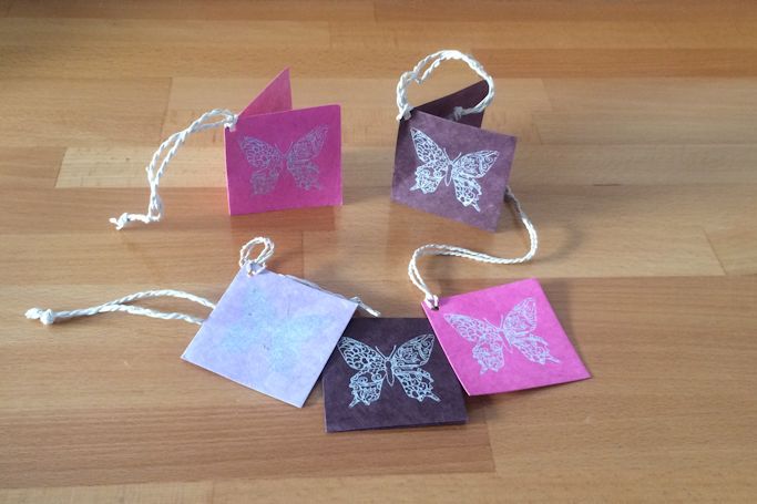 Fair Trade Lokta Paper Butterfly Gift Tag