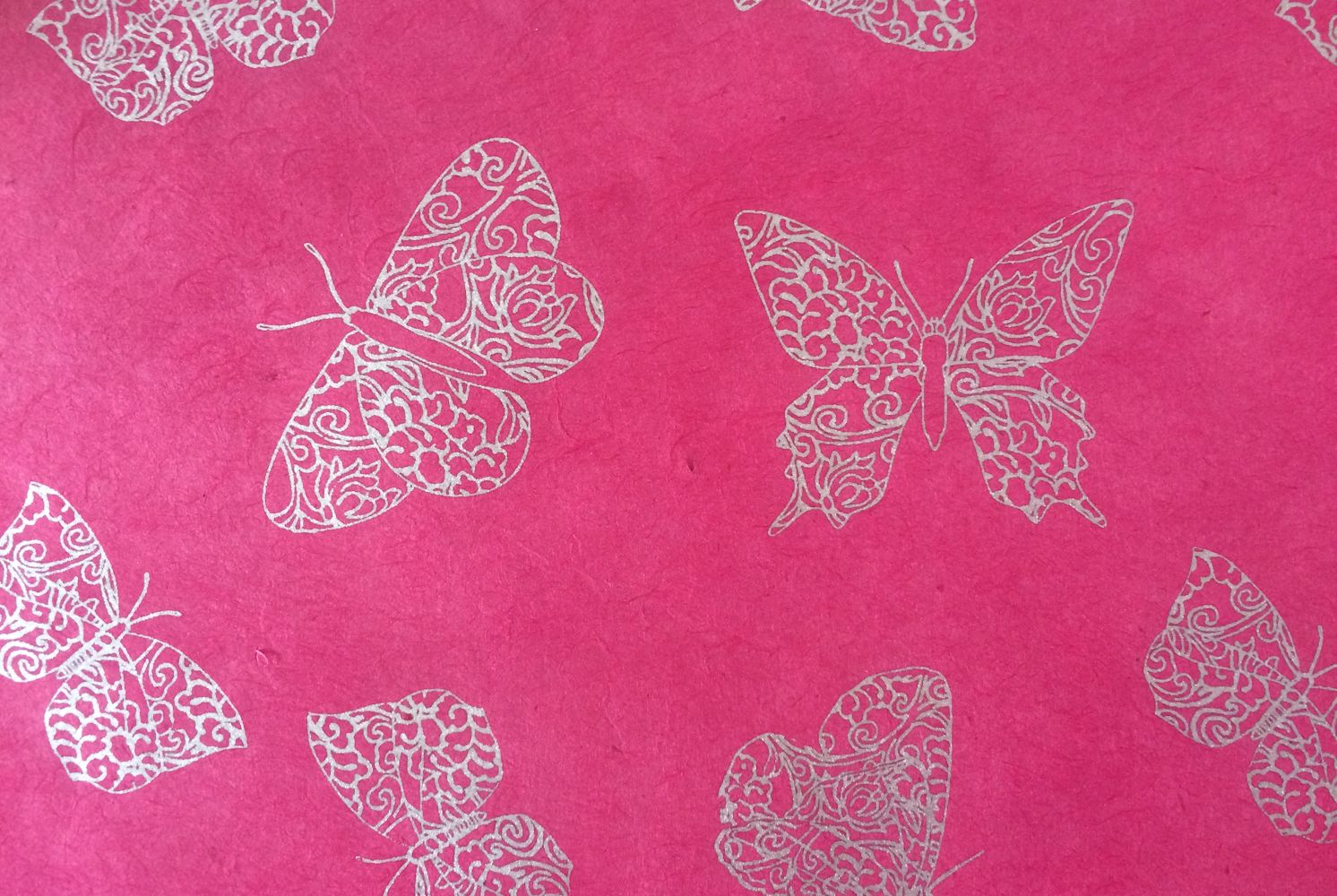 Fair Trade Butterfly Gift Wrap - Design Close Up