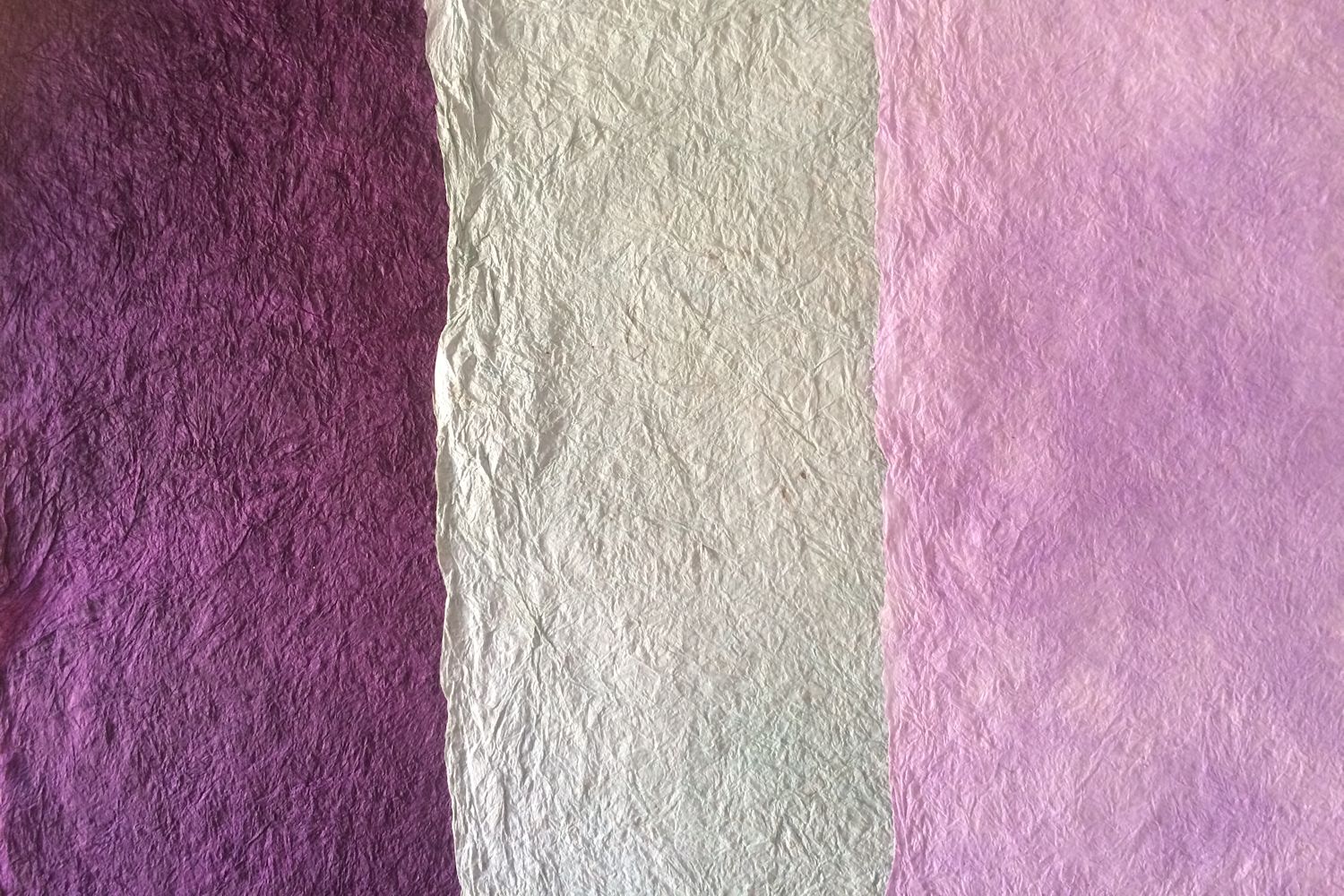 Fair Trade Textured Crinkle Dyed Lokta Paper - Sample Sheets