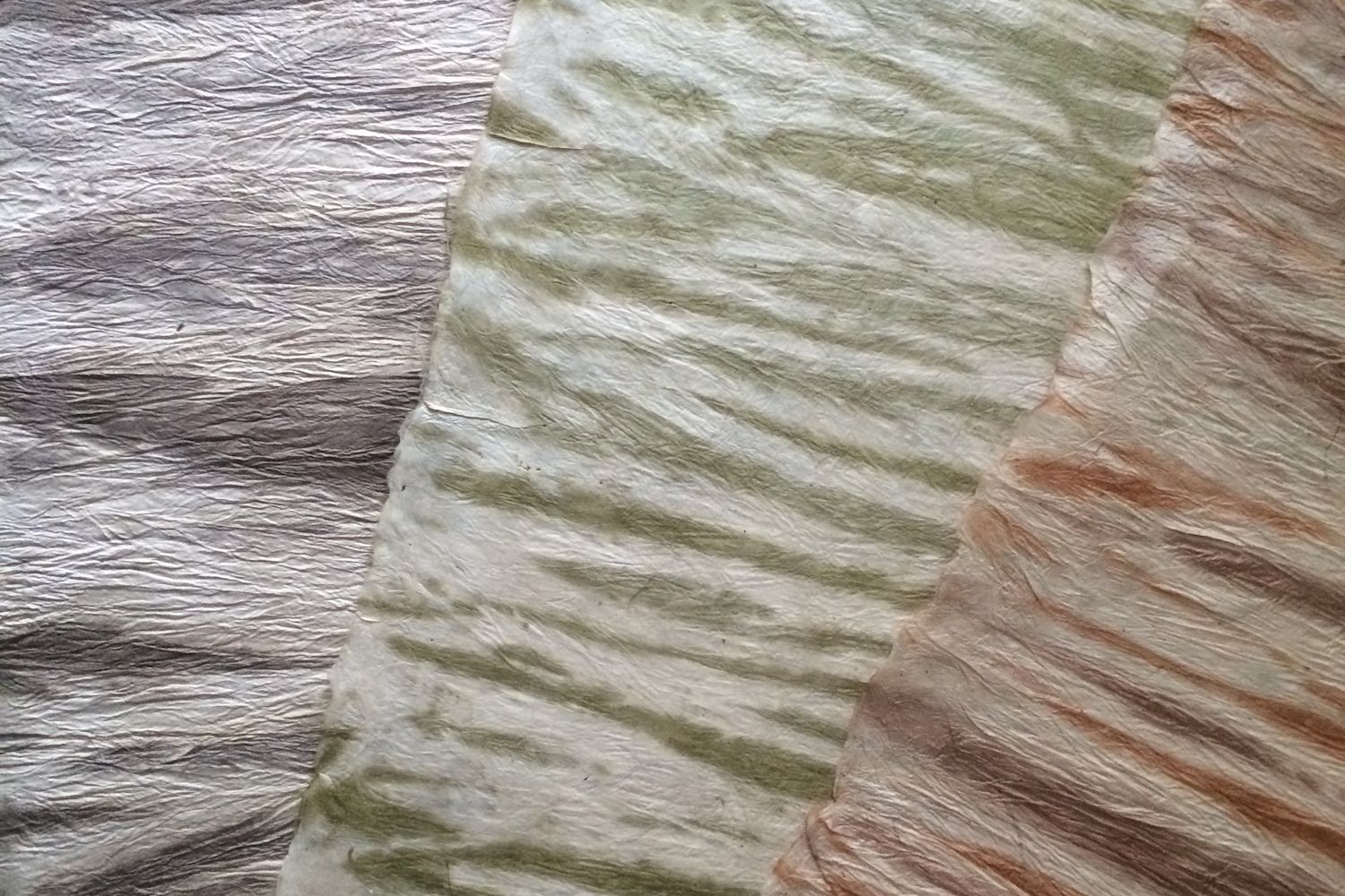 Fair Trade Textured Stripe Dyed Lokta Paper