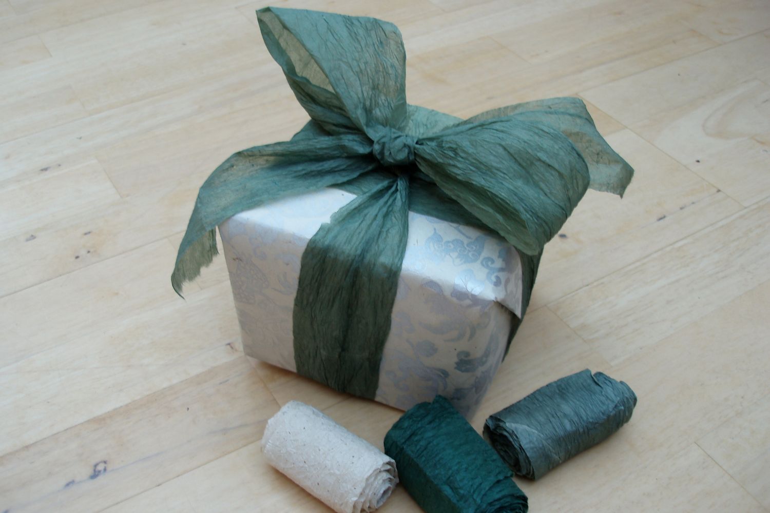 Fair Trade Lokta Paper Ribbon - Tied Parcel