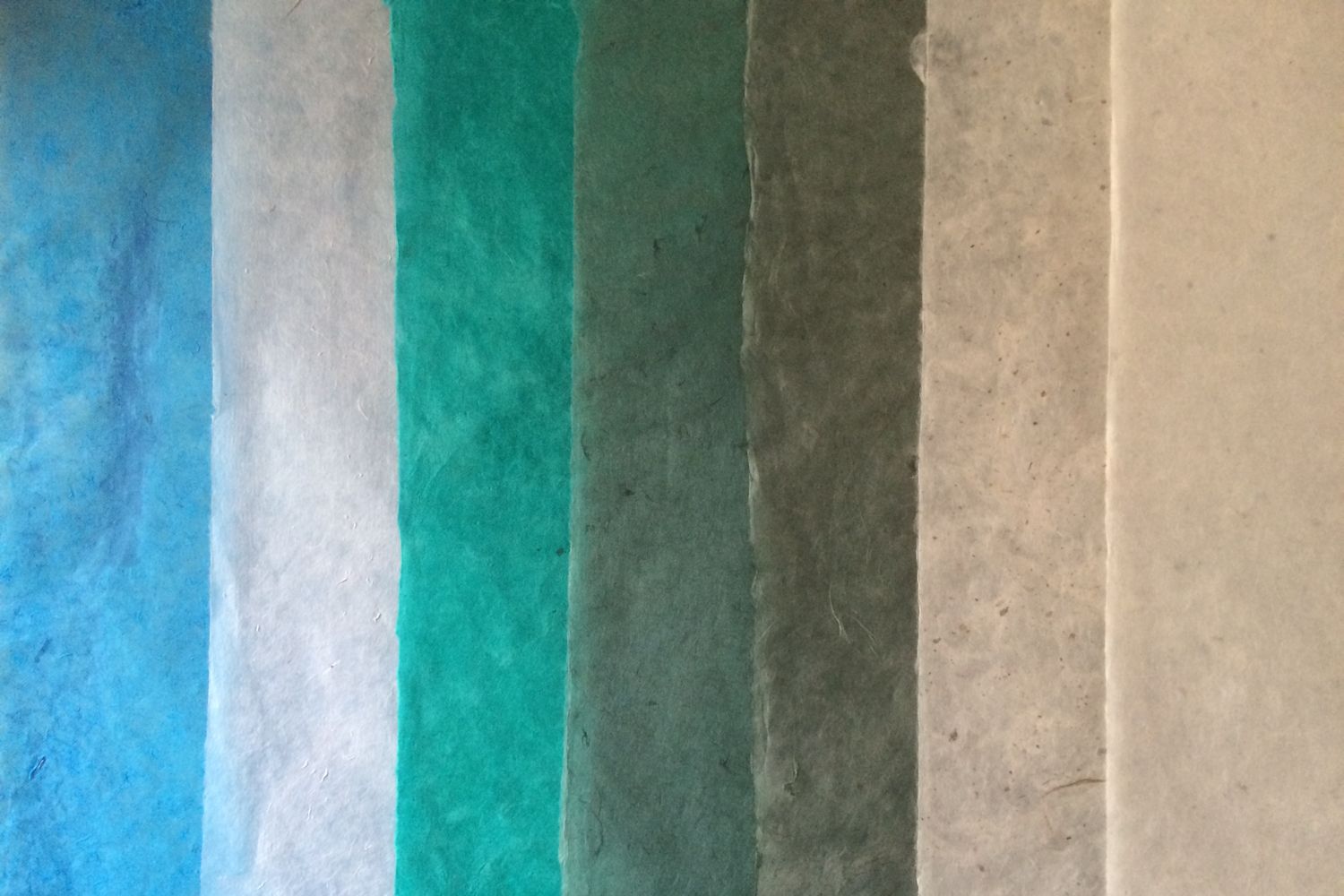 Fair Trade Tissue Paper - Cool Colour Sample Sheets